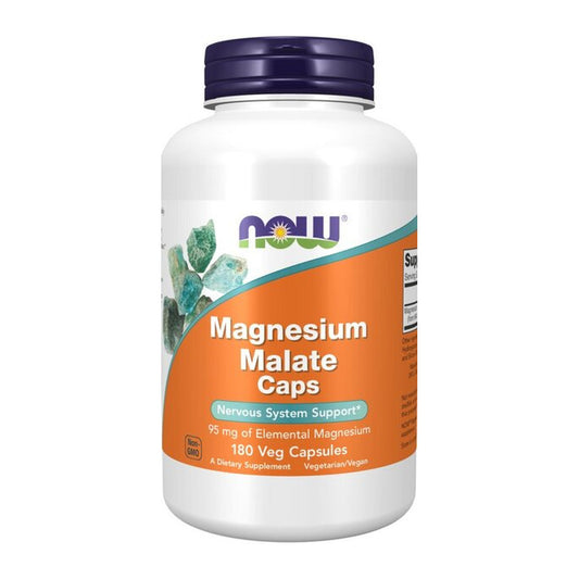 NOW Foods Magnesium Malate Caps - 180 vcaps