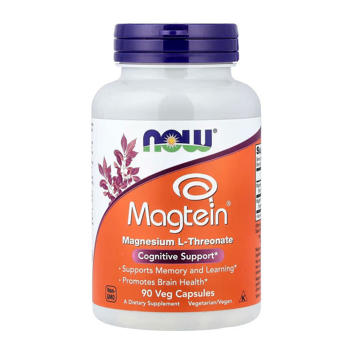 NOW Foods Magtein Magnesium L-Threonate - 90 vcaps