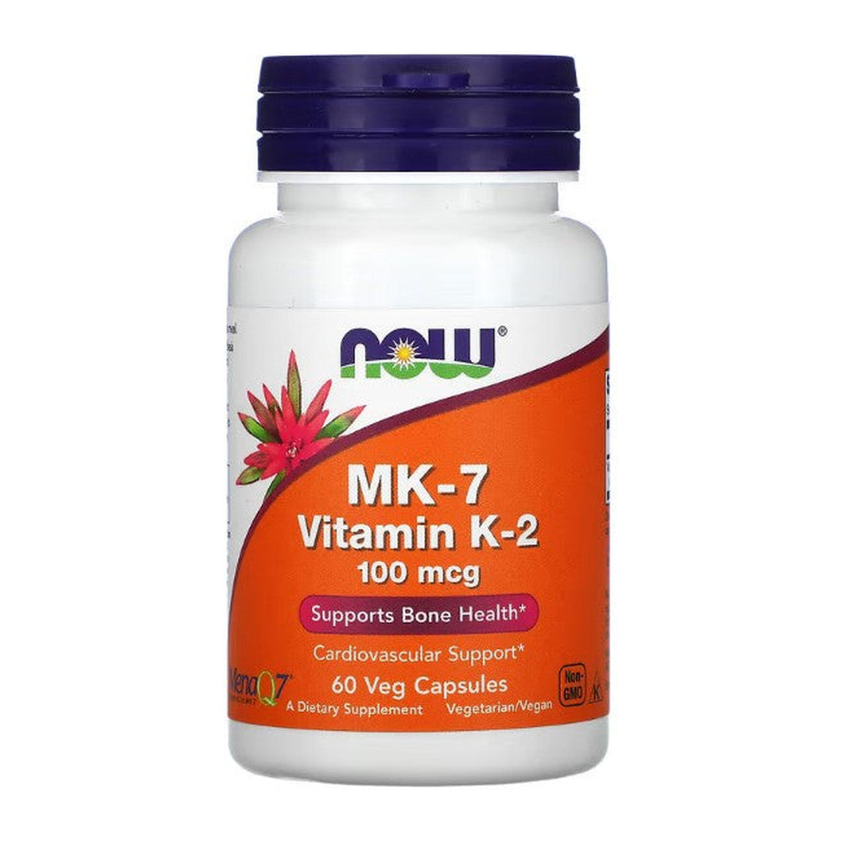 NOW Foods MK-7 Vitamin K-2, 100mcg - 60 vcaps