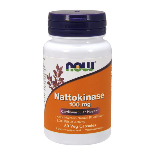 NOW Foods Nattokinase, 100mg - 60 vcaps