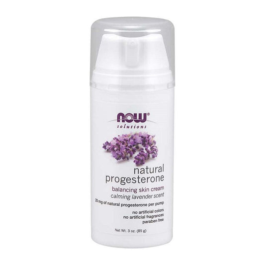 NOW Foods Natural Progesterone Balancing Skin Cream with Lavender