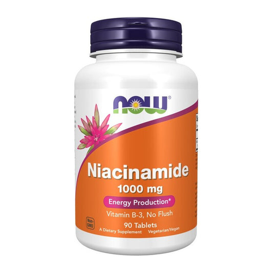 NOW Foods Niacinamide, 1000mg - 90 tablets