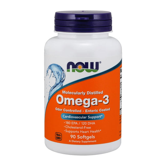 NOW Foods Omega-3 Enteric Coated - 90 softgels