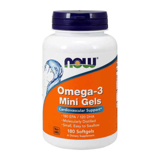 NOW Foods Omega-3 Mini Gels - 180 softgels