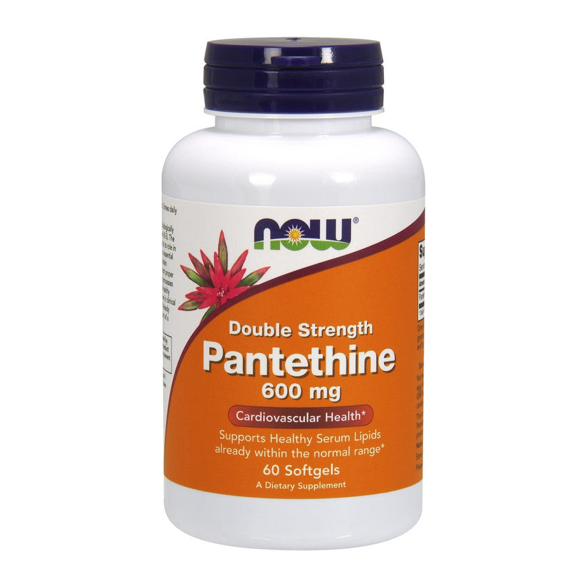 NOW Foods Pantethine, 600mg Double Strength - 60 softgels