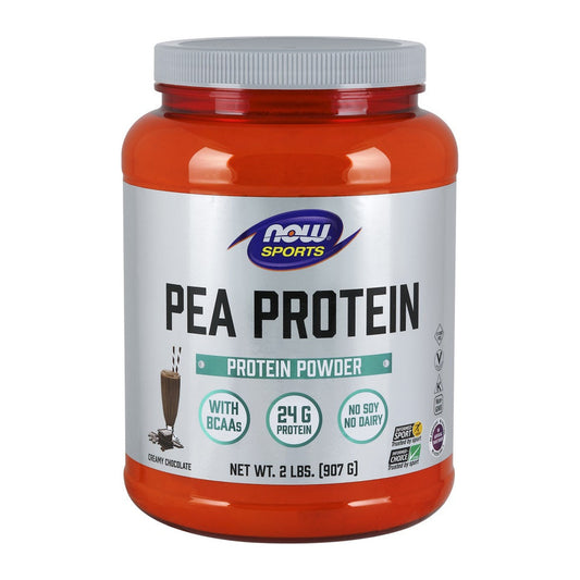 NOW Foods Pea Protein, Dutch Chocolate - 907g