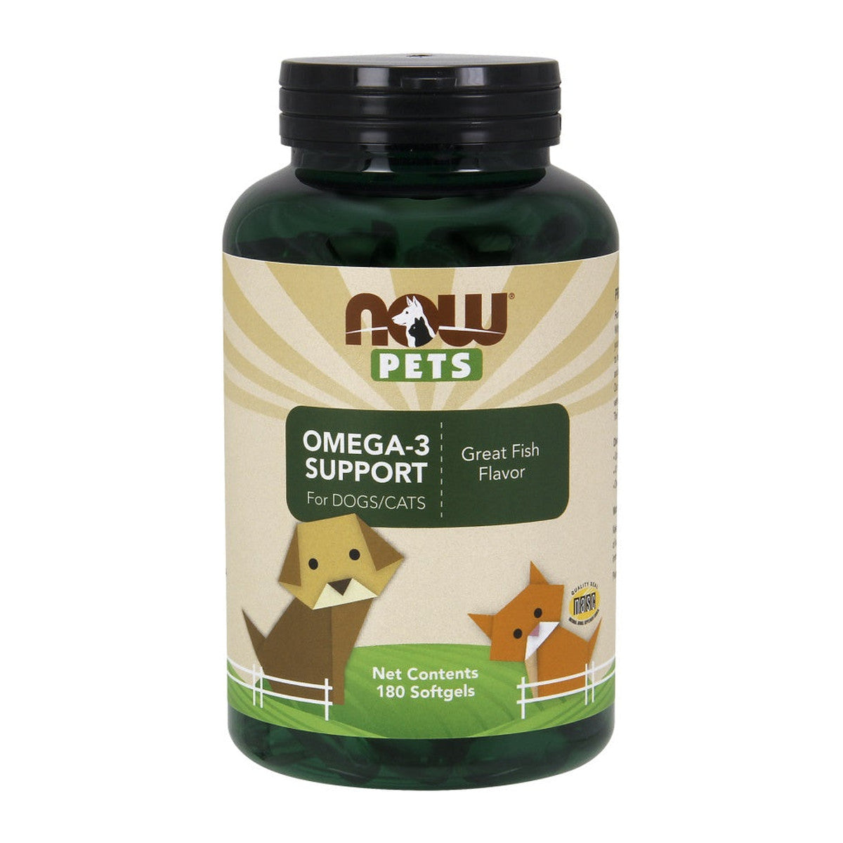 NOW Foods Pets, Omega-3 Support - 180 softgels