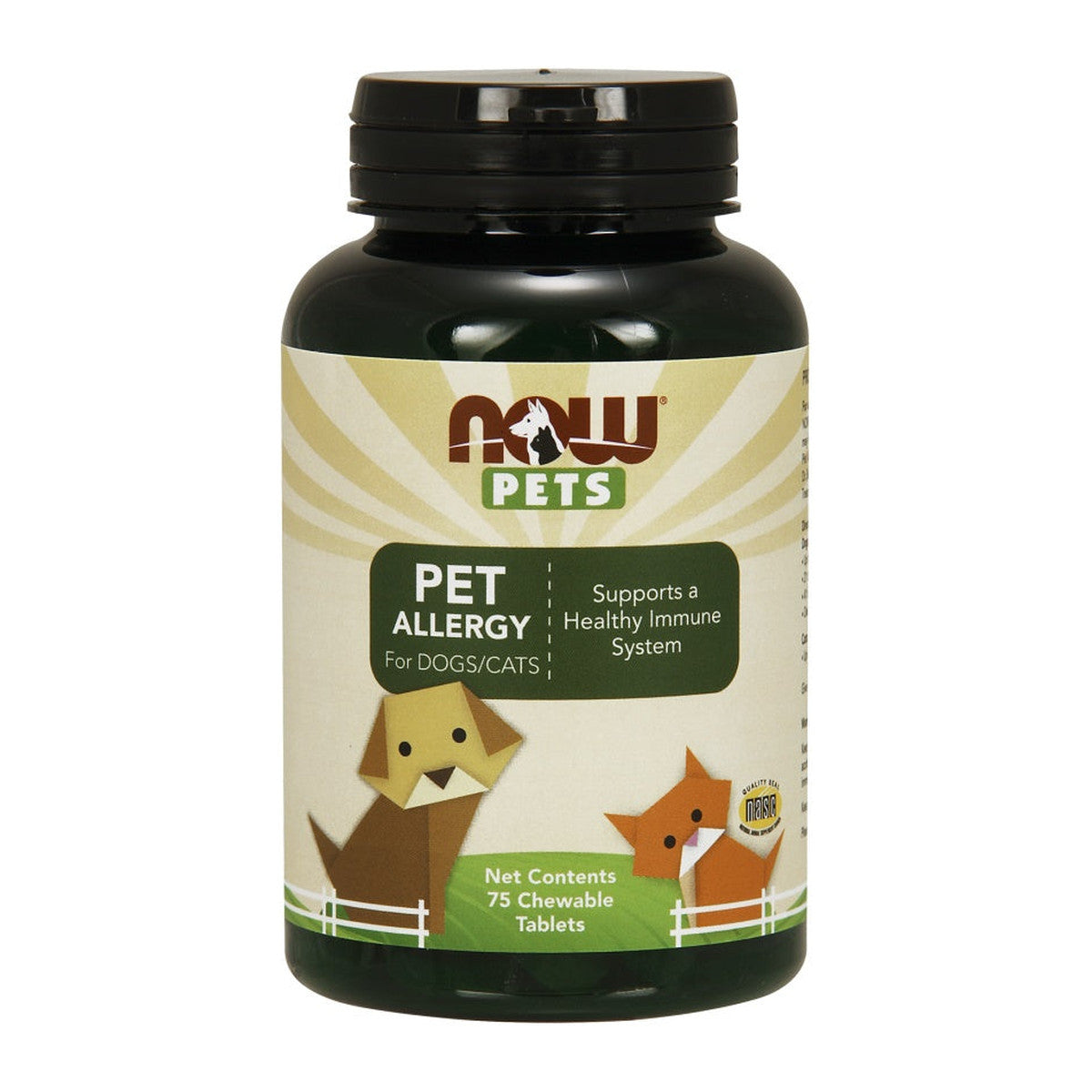 NOW Foods Pets, Pet Allergy - 75 chewable tablets