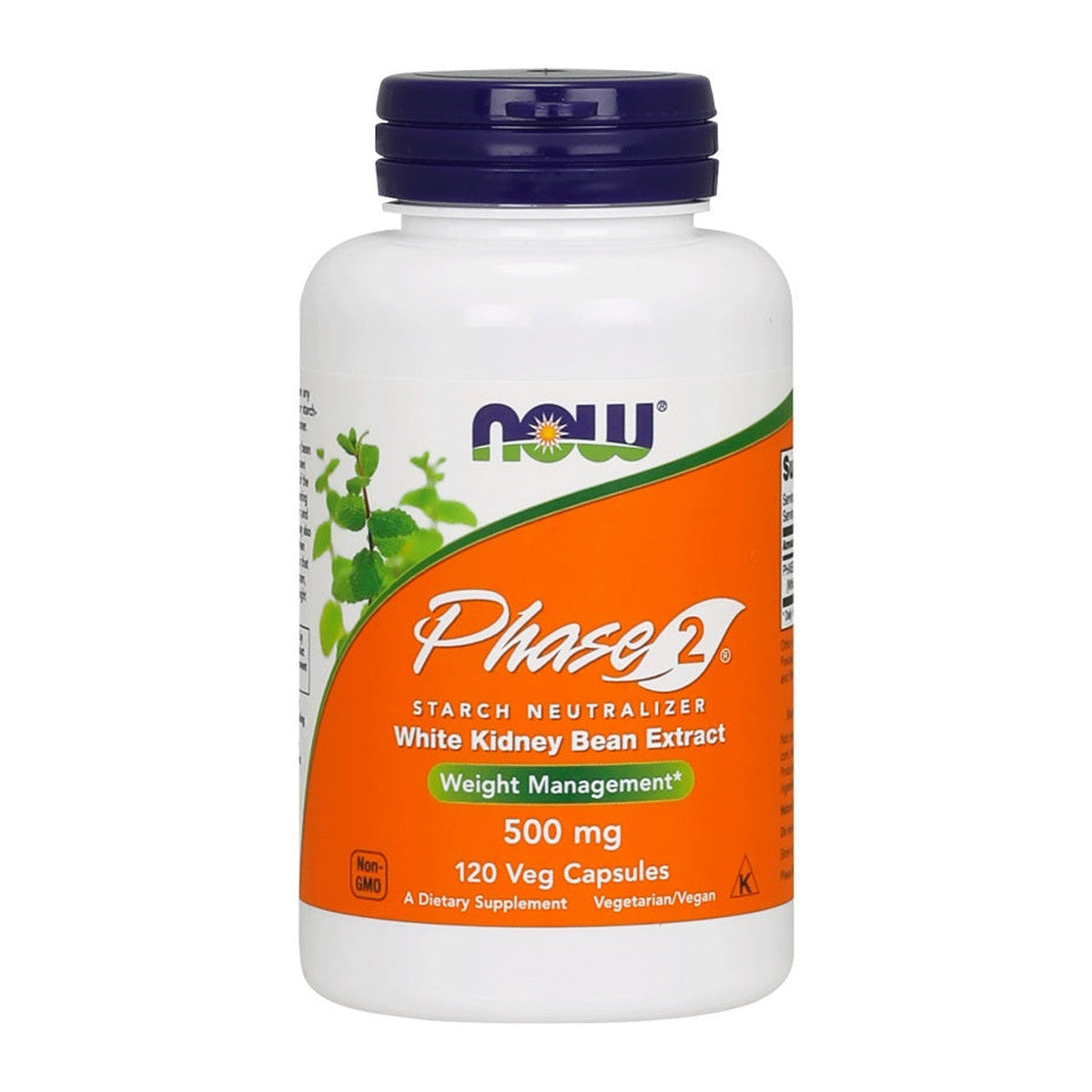 NOW Foods Phase 2 - White Kidney Bean Extract, 500mg - 120 vcaps
