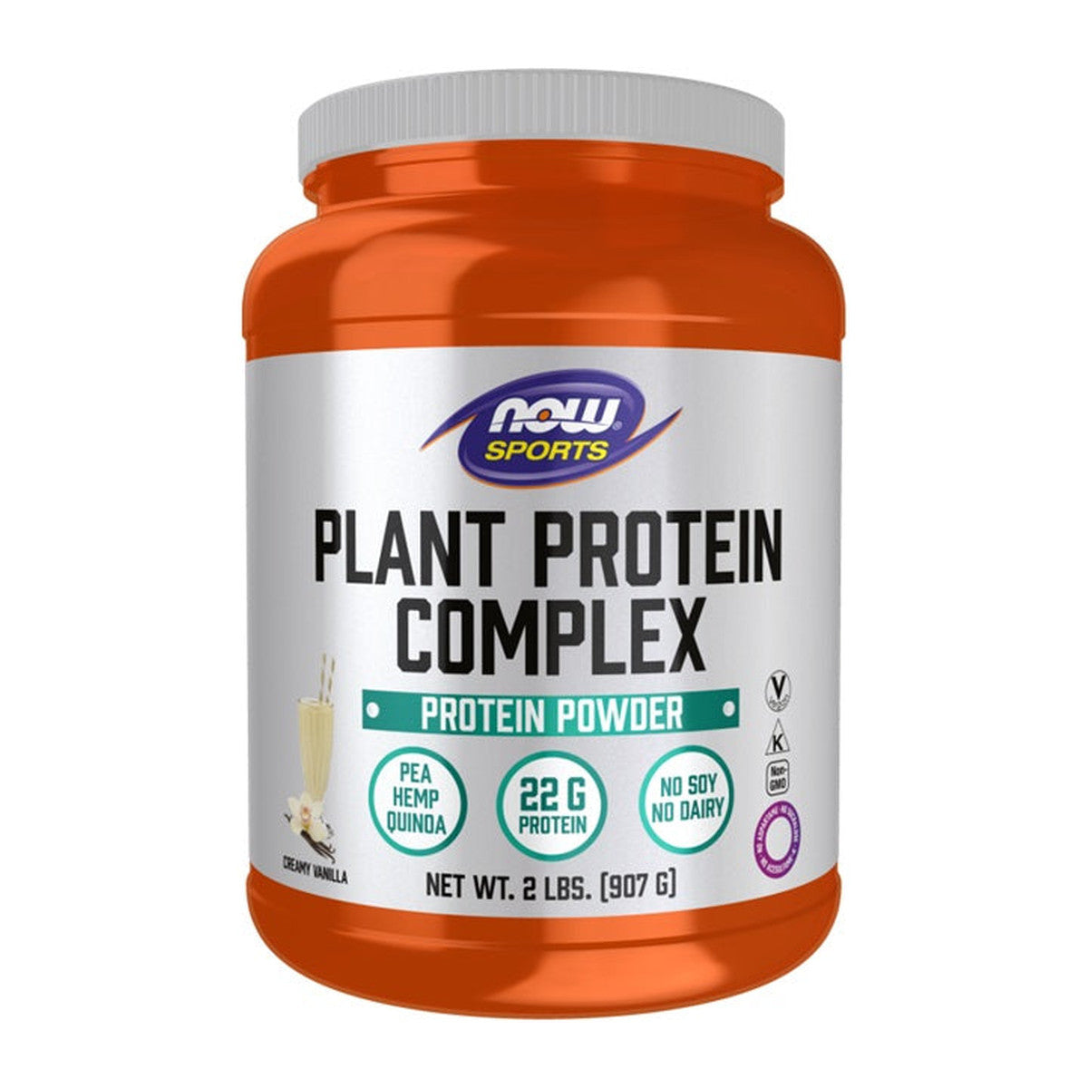 NOW Foods Plant Protein Complex, Creamy Vanilla - 907g