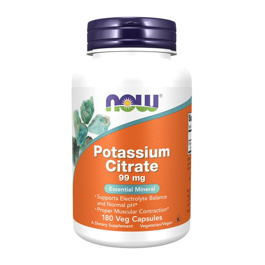 NOW Foods Potassium Citrate, 99mg - 180 vcaps