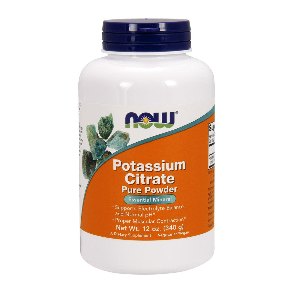 NOW Foods Potassium Citrate, Pure Powder - 340g
