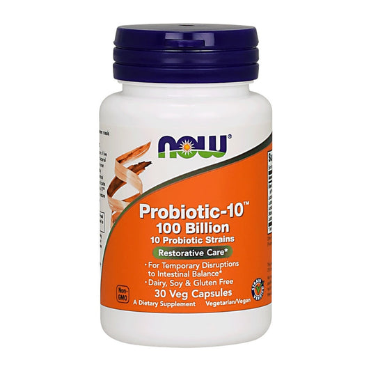 NOW Foods Probiotic-10, 100 Billion - 30 vcaps
