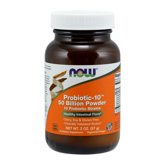 NOW Foods Probiotic-10, 50 Billion Powder - 57g