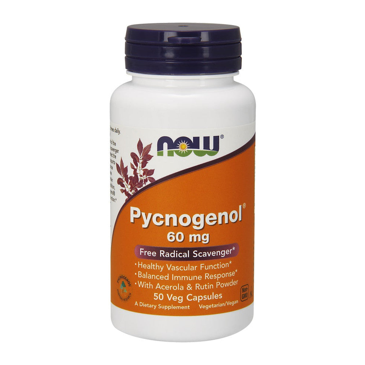 NOW Foods Pycnogenol with Acerola & Rutin Powder, 60mg - 50 vcaps