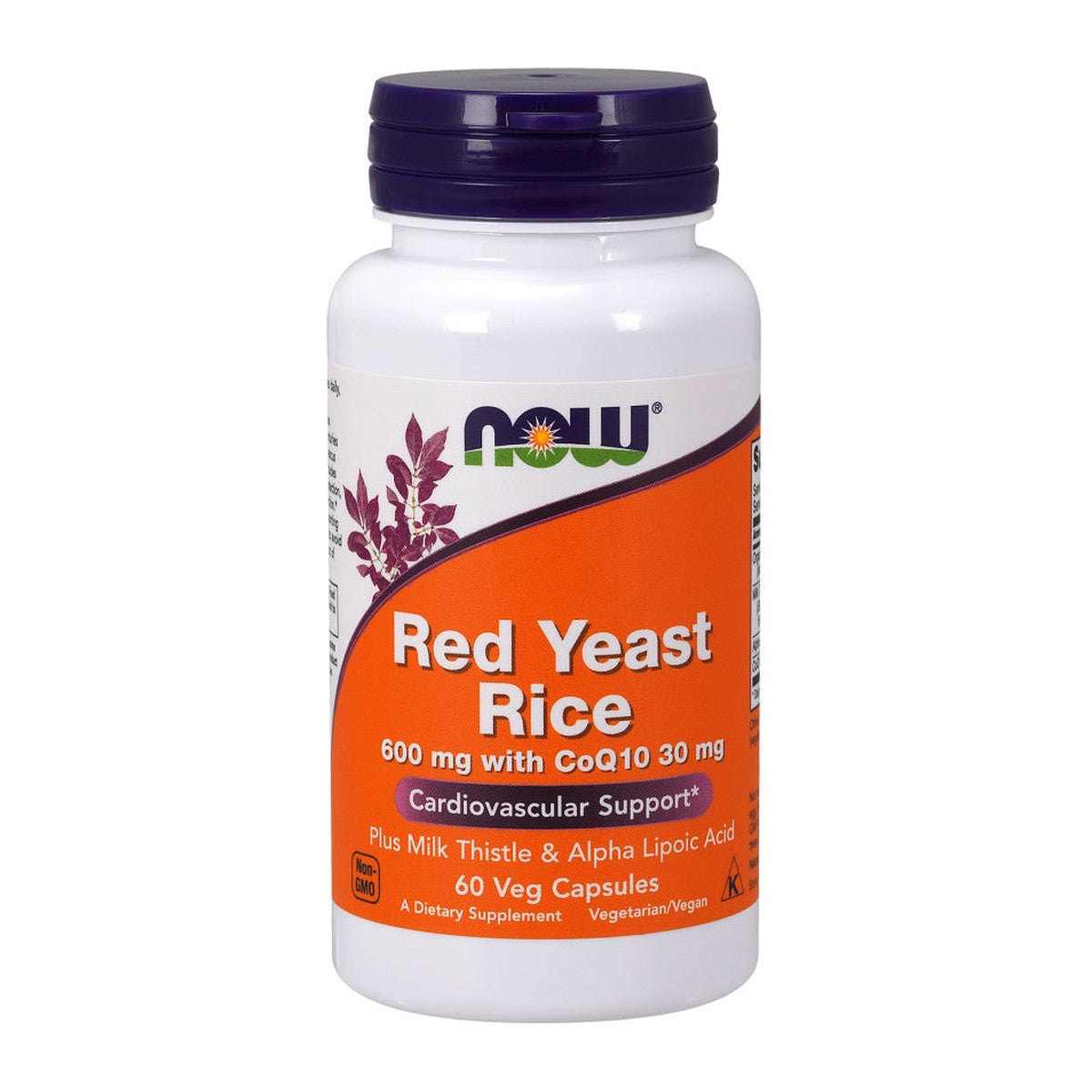 NOW Foods Red Yeast Rice with CoQ10, 600mg - 60 vcaps