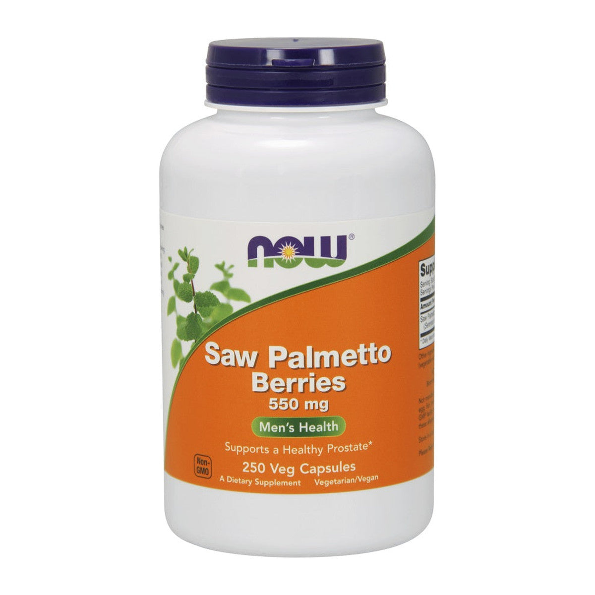 NOW Foods Saw Palmetto Berries, 550mg - 250 vcaps