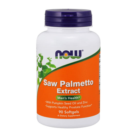 NOW Foods Saw Palmetto Extract with Pumpkin Seed Oil and Zinc, 80m