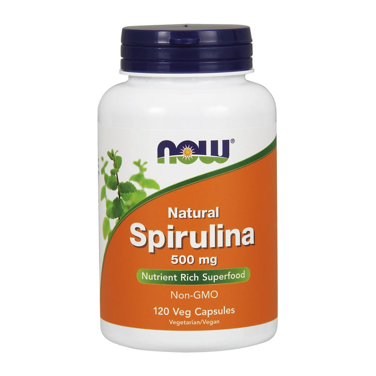 NOW Foods Spirulina - Natural, 500mg - 120 vcaps