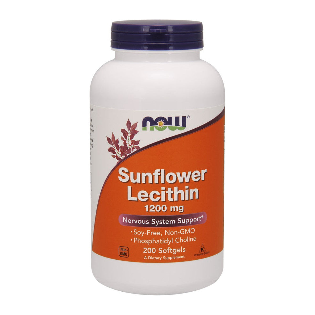 NOW Foods Sunflower Lecithin, 1200mg - 200 softgels