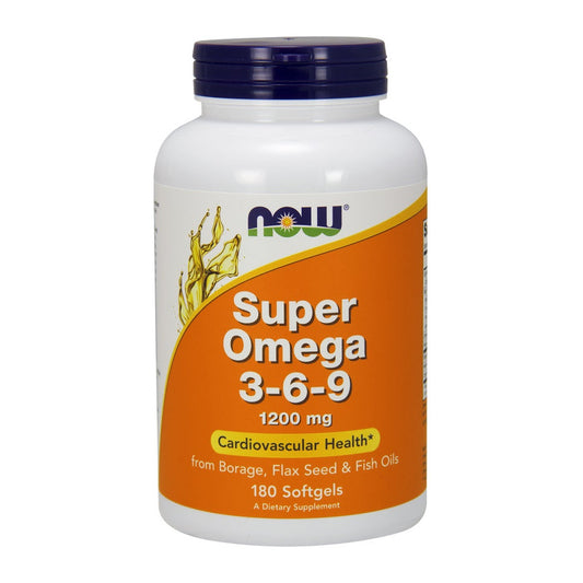NOW Foods Super Omega 3-6-9, 1200mg - 180 softgels