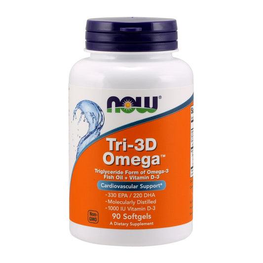 NOW Foods Tri-3D Omega - 90 softgels