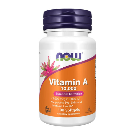 NOW Foods Vitamin A, 10 000 IU - 100 softgels