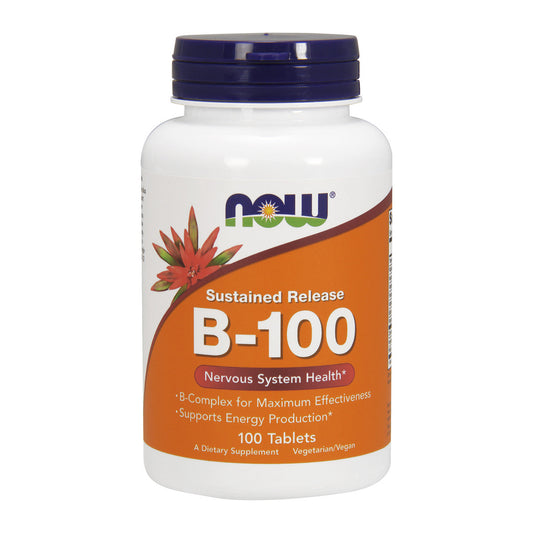 NOW Foods Vitamin B-100 Sustained Release - 100 tabs