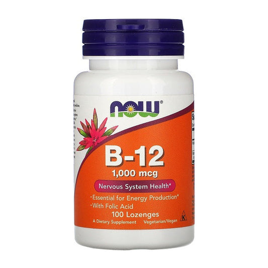 NOW Foods Vitamin B-12, 1000mcg - 100 lozenges