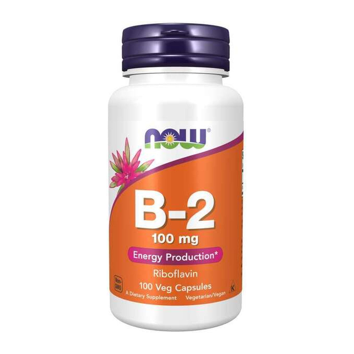 NOW Foods Vitamin B-2 Riboflavin, 100mg - 100 vcaps