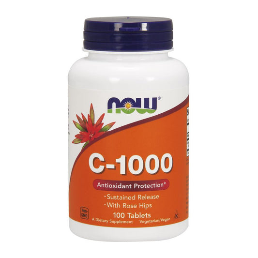 NOW Foods Vitamin C-1000 with Rose Hips - Sustained Release - 100
