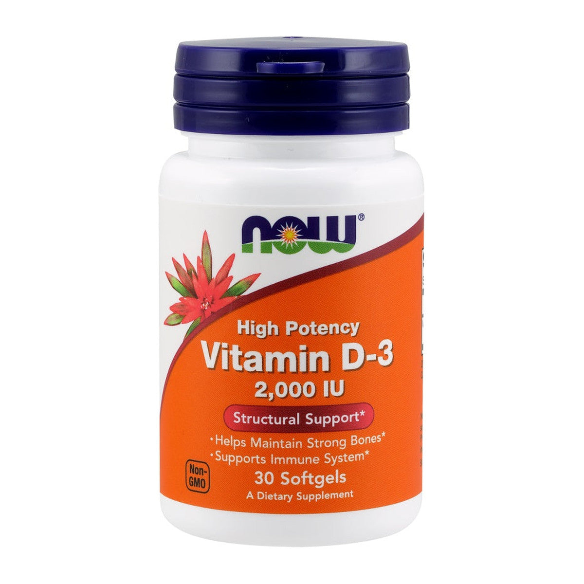 NOW Foods Vitamin D-3, 2000 IU - 30 softgels