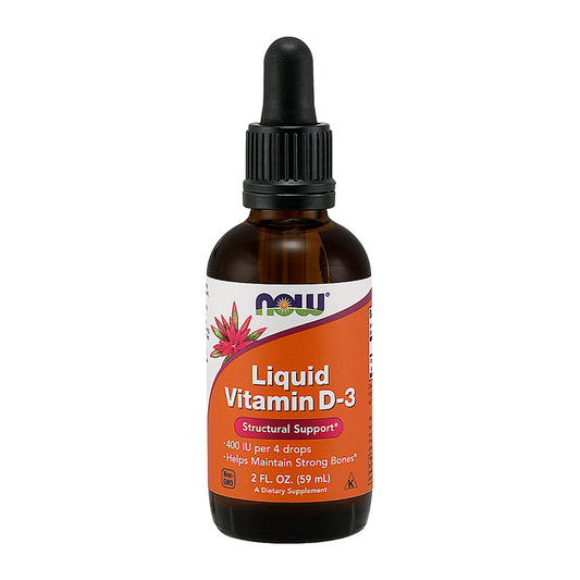 NOW Foods Vitamin D-3 Liquid, 400 IU - 59 ml.