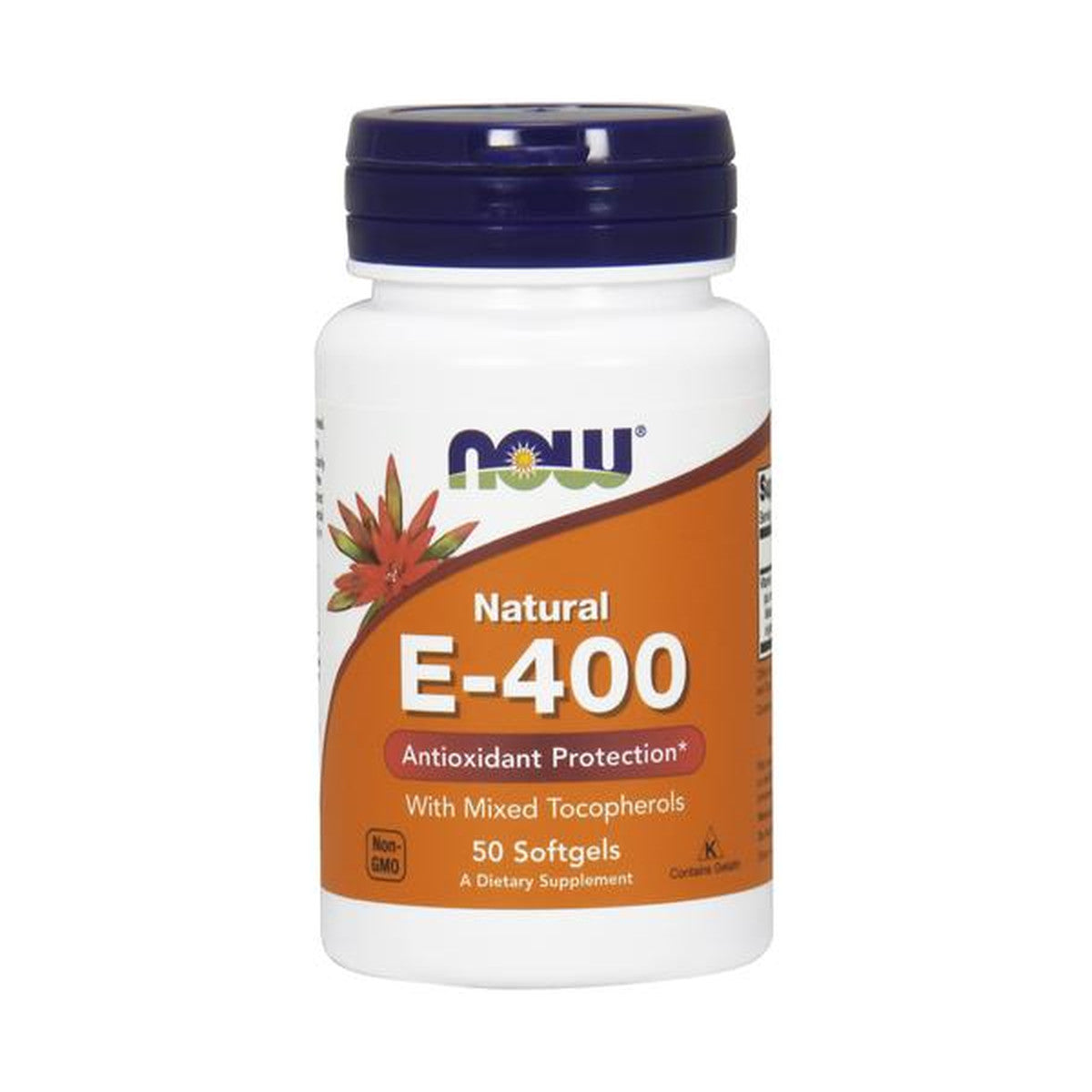 NOW Foods Vitamin E-400 - Natural (Mixed Tocopherols) - 50 softgel