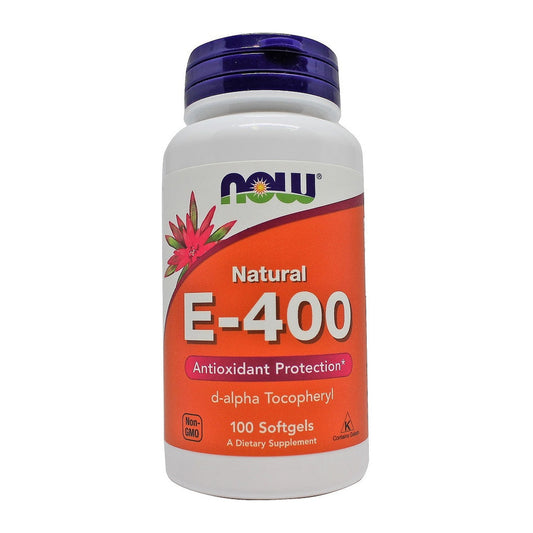 NOW Foods Vitamin E-400, Natural - 100 softgels