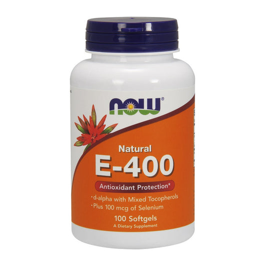 NOW Foods Vitamin E-400 IU with Selenium - 100 softgels
