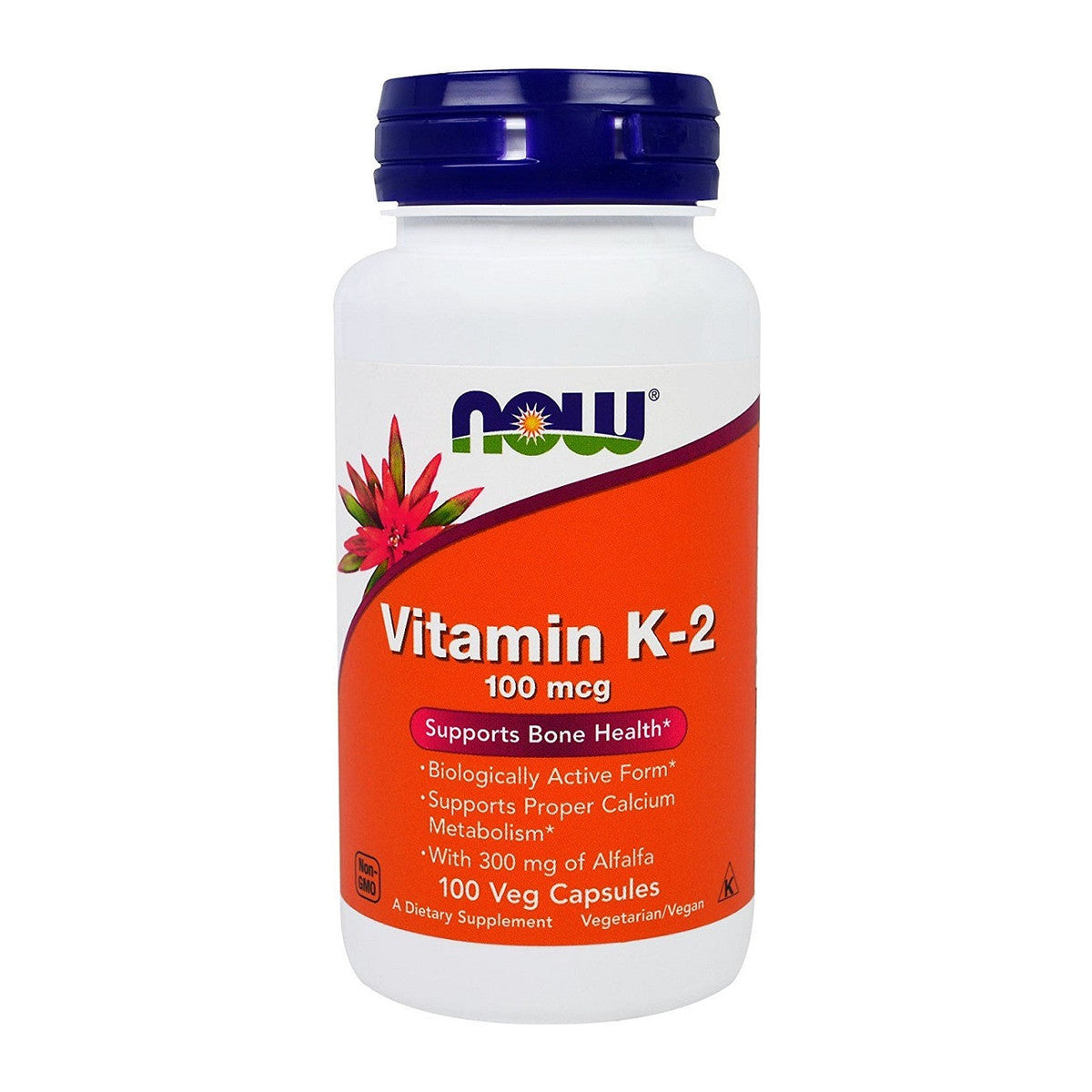 NOW Foods Vitamin K-2, 100mcg - 100 vcaps