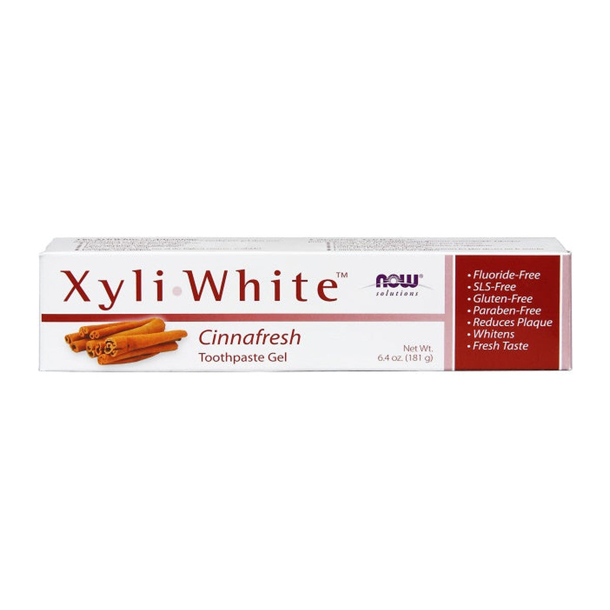 NOW Foods XyliWhite, Cinnafresh Toothpaste Gel - 181g