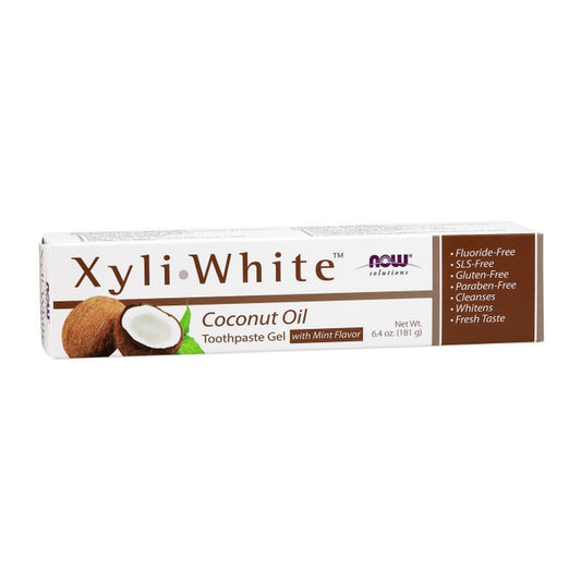 NOW Foods XyliWhite, Coconut Oil Toothpaste Gel - 181g