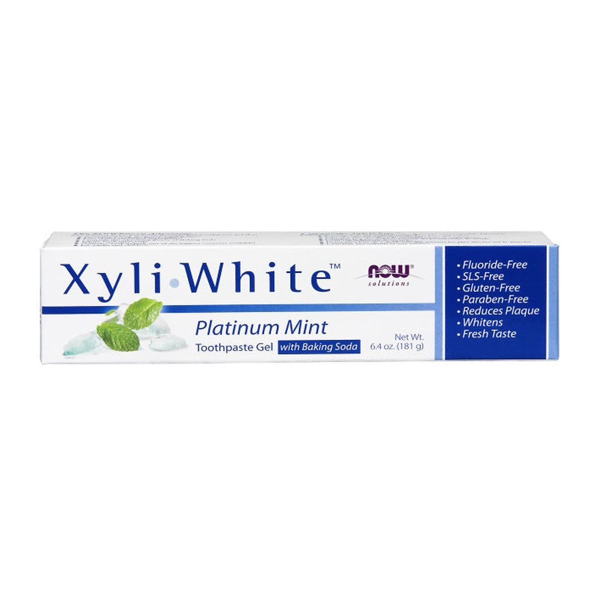 NOW Foods XyliWhite, Platinum Mint Toothpaste Gel w/Baking Soda