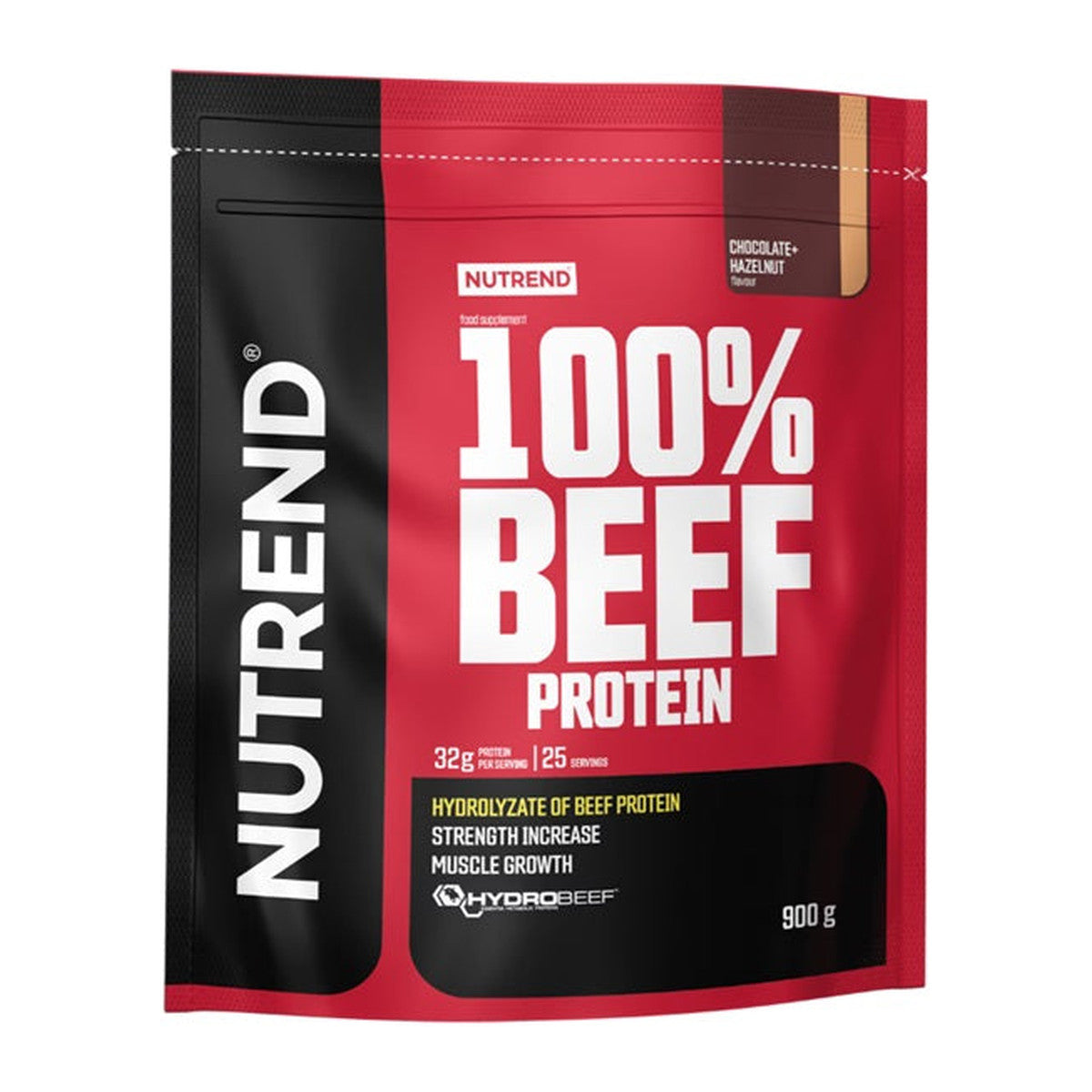 Nutrend 100% Beef Protein, Chocolate Hazelnut - 900g