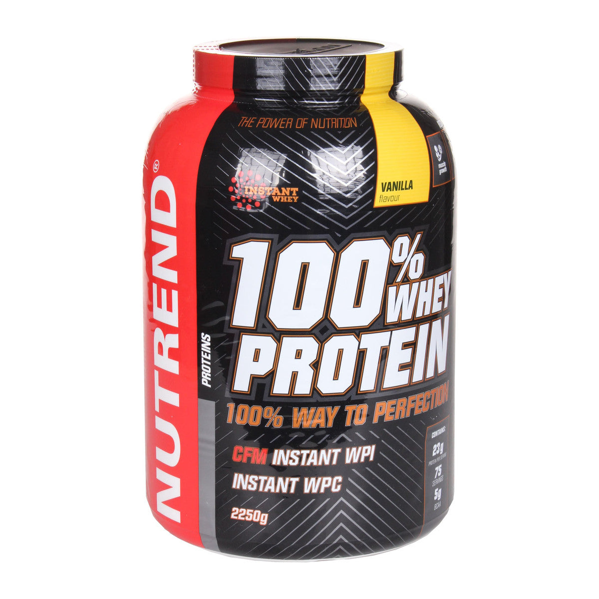 Nutrend 100% Whey Protein, Vanilla - 2250g