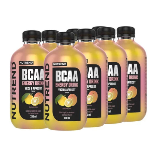 Nutrend BCAA Energy Drink, Yuzu & Apricot - 8 x 330 ml.