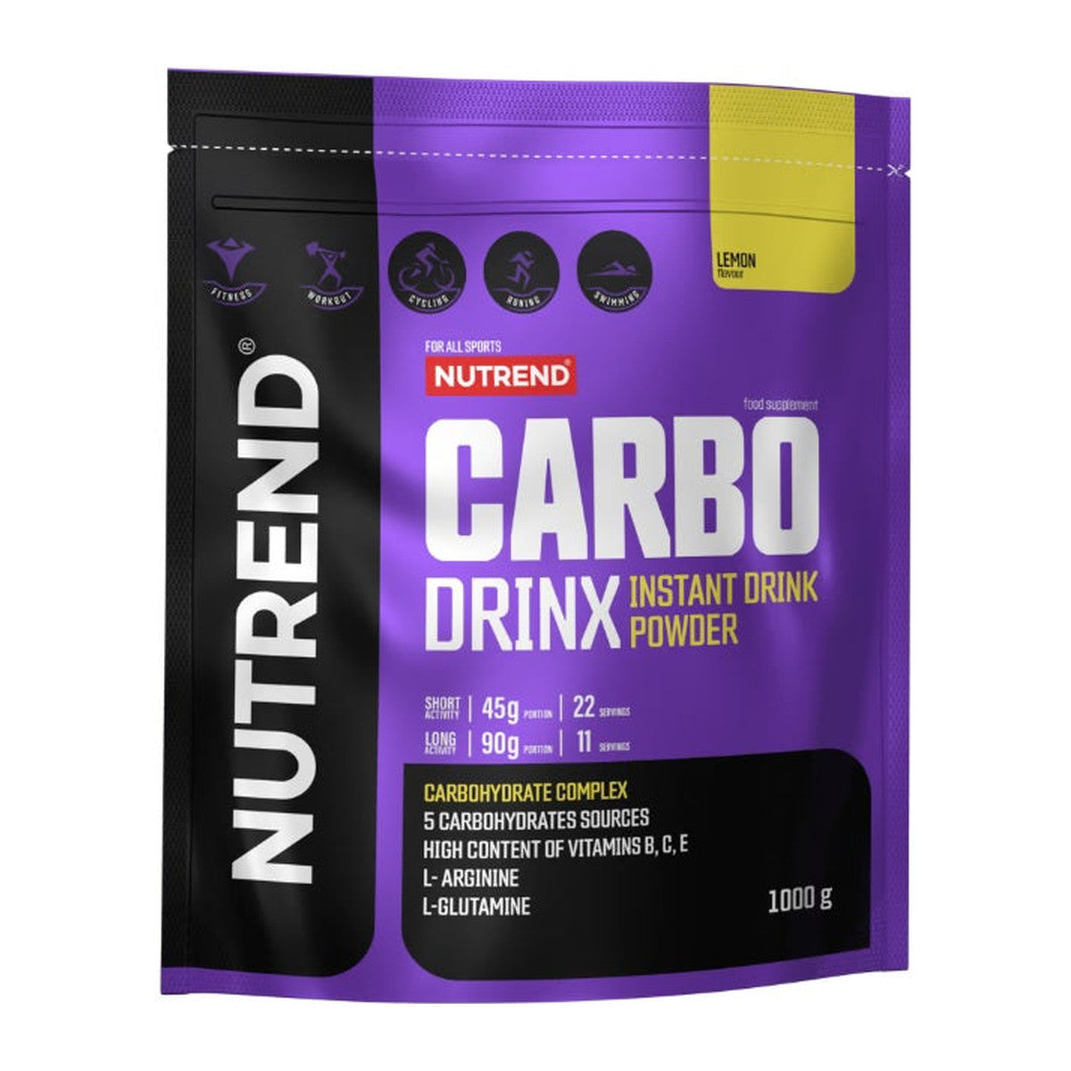 Nutrend Carbodrinx, Lemon - 1000g