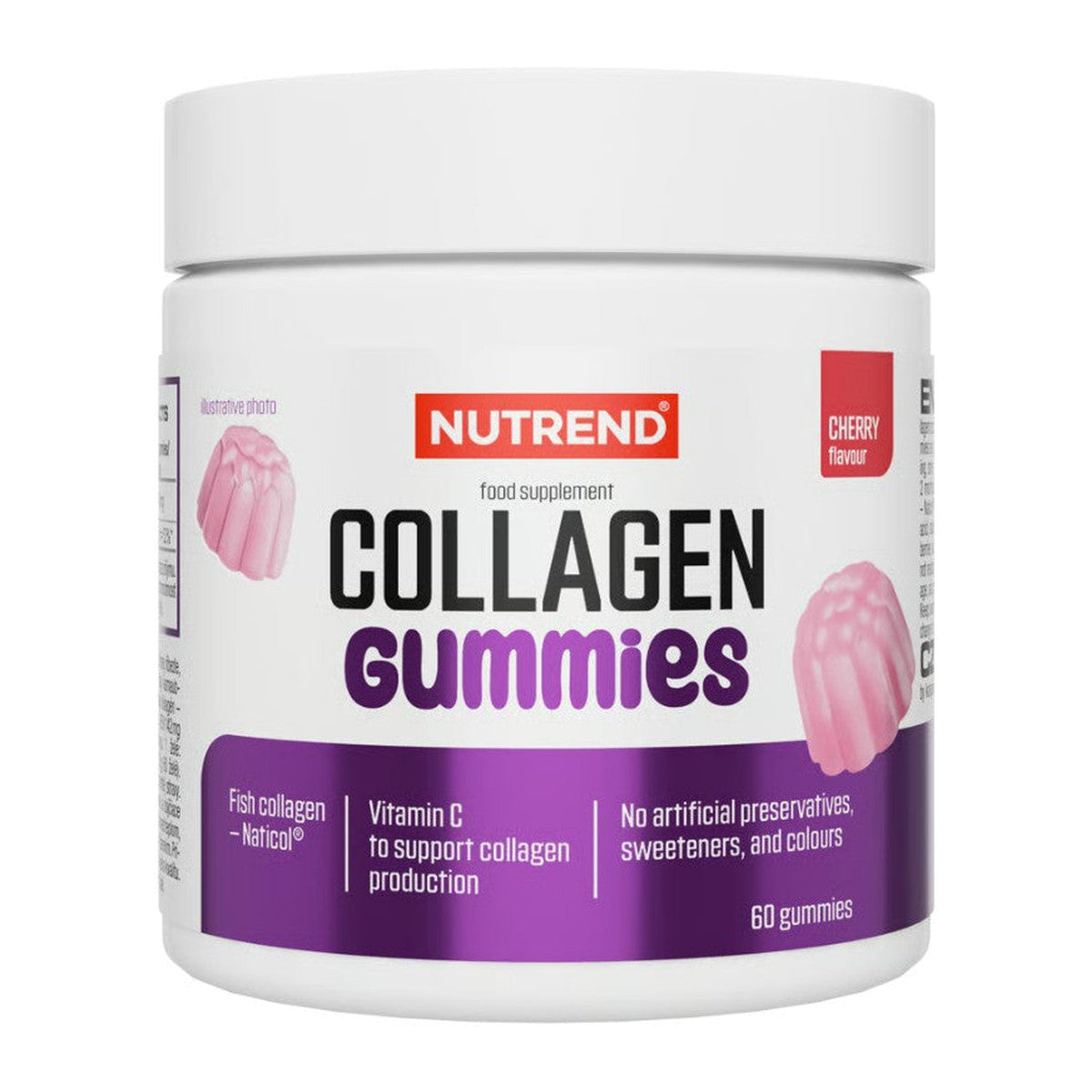 Nutrend Collagen Gummies, Cherry - 60 gummies