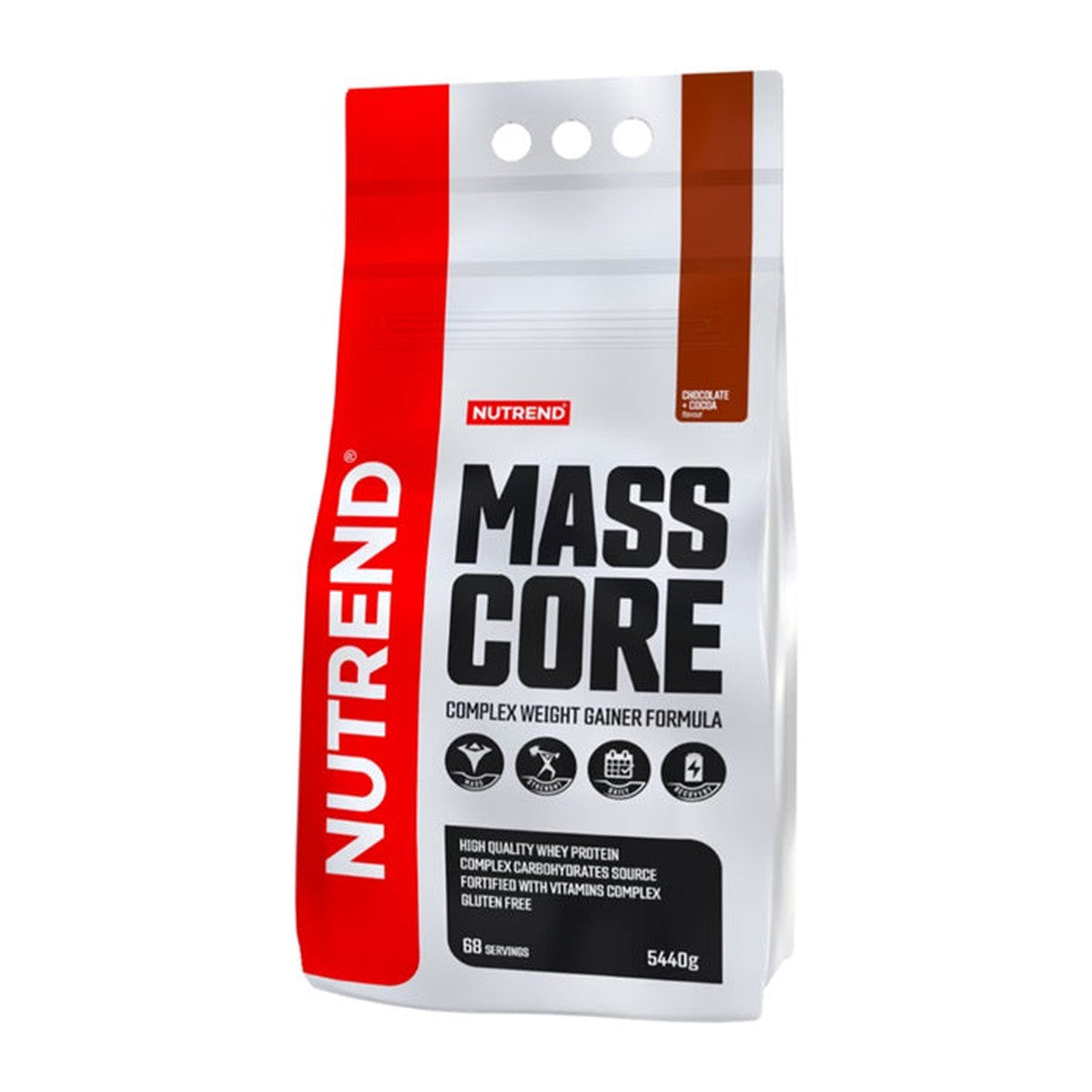 Nutrend Mass Core, Chocolate + Cocoa - 5440g