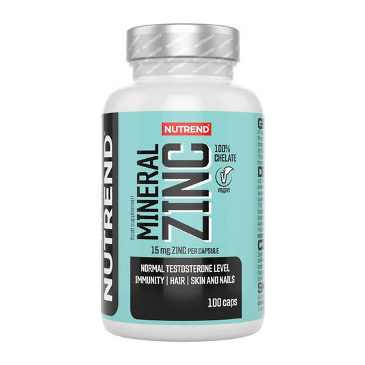 Nutrend Mineral Zinc 100% Chelate, 15mg - 100 vcaps