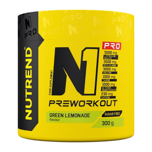 Nutrend N1 Pro Pre-Workout, Green Lemonade - 300g