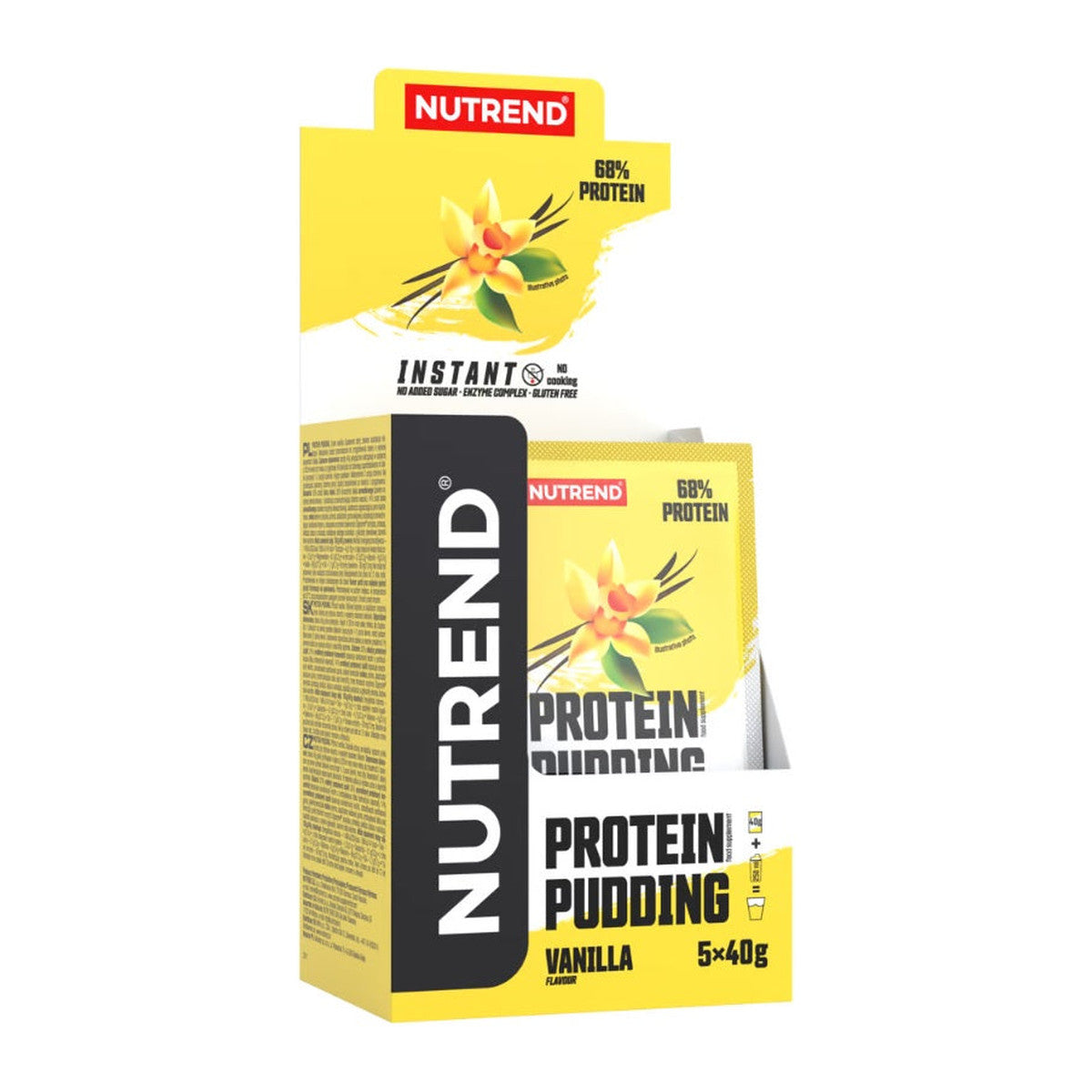 Nutrend Protein Pudding, Vanilla - 5 x 40g