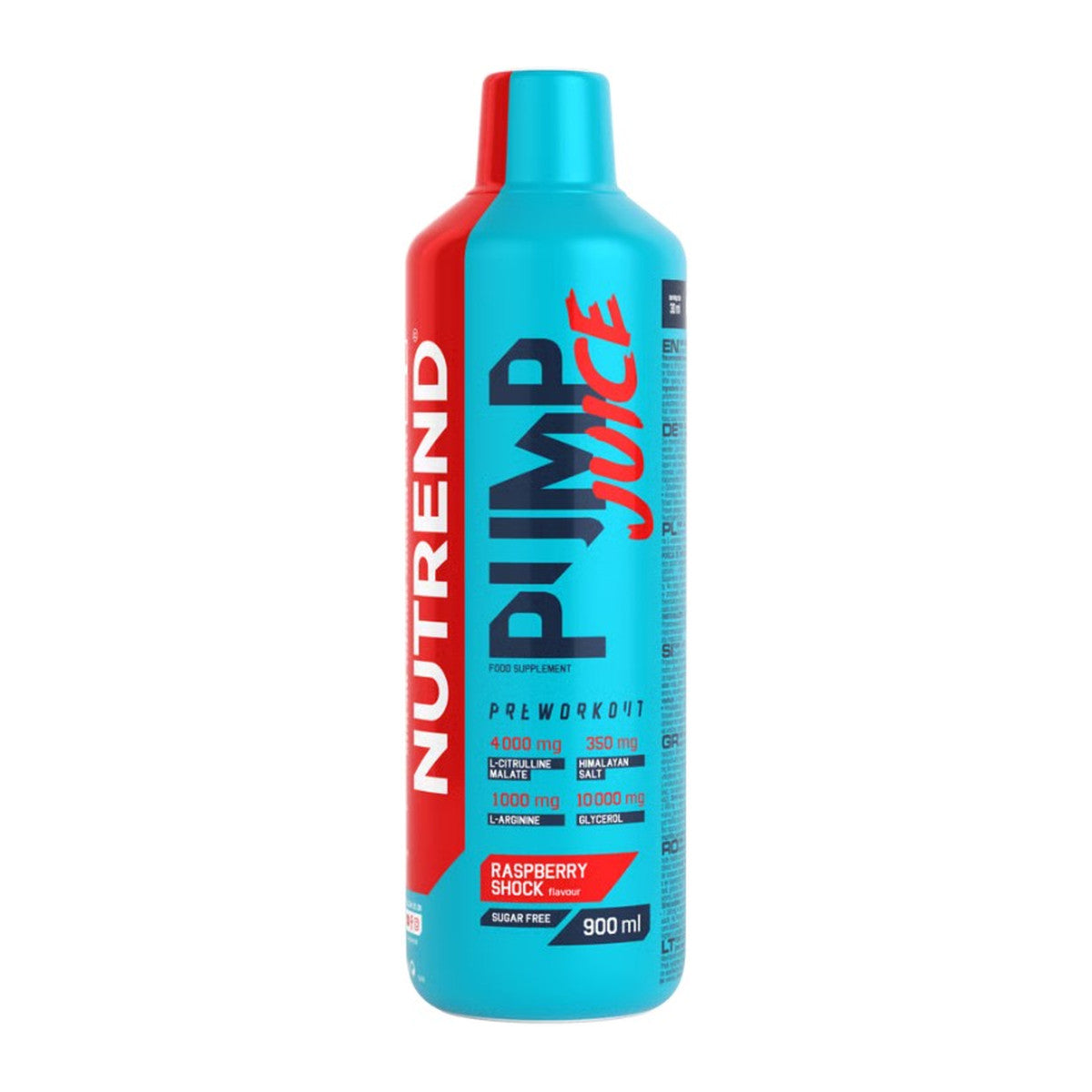 Nutrend Pump Juice, Raspberry Shock - 900 ml.